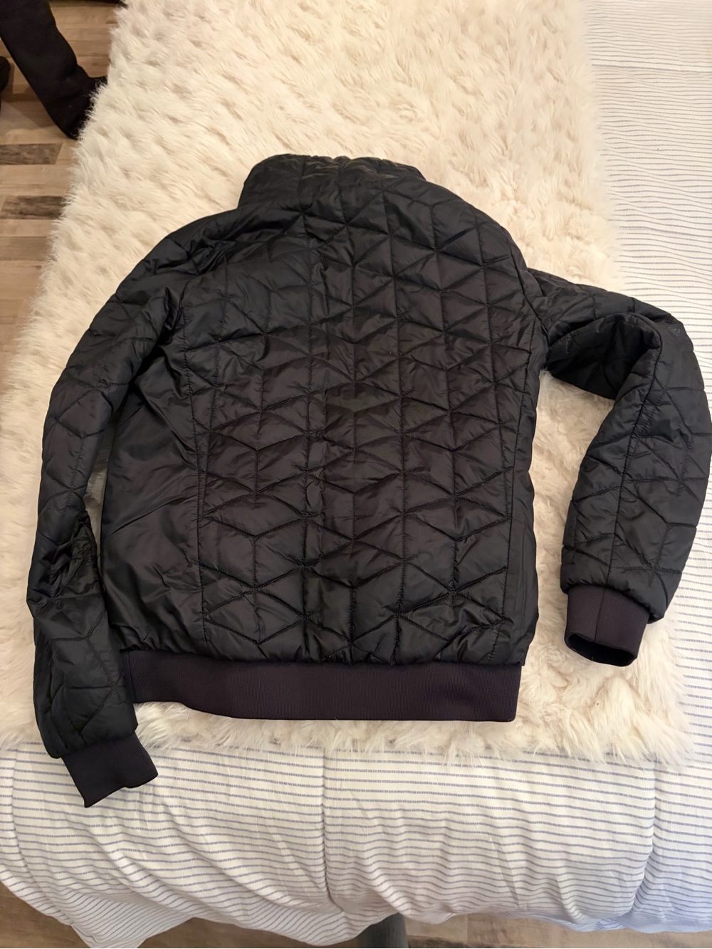 Helly Hansen Black Quilted Bomber Jacket